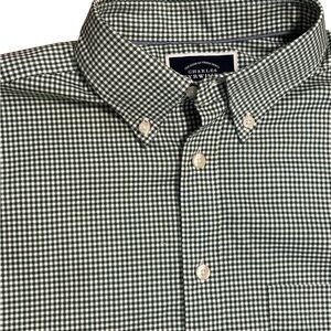 Charles Tyrwhitt Dark Green Gingham Button-Down Shirt